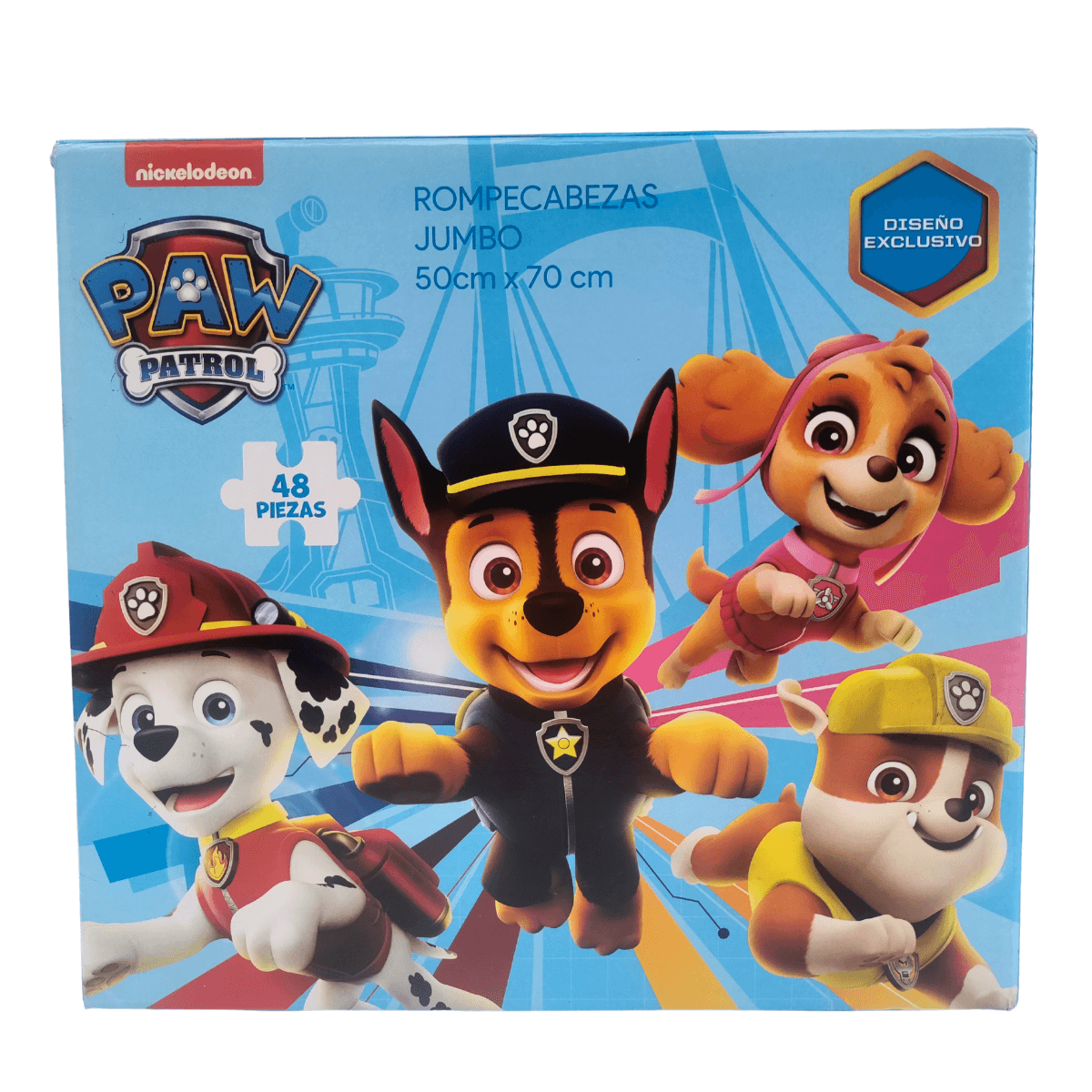 Juego de Mesa Rompecabezas Jumbo 48 Pzas | Diversos Personajes | 70x50cm | POW Patrol 01