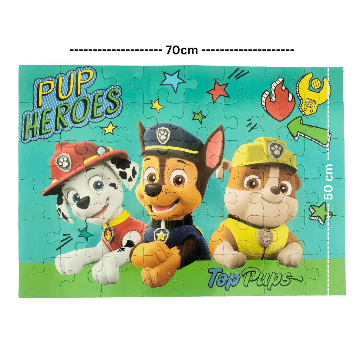 Juego de Mesa Rompecabezas Jumbo 48 Pzas | Diversos Personajes | 70x50cm | POW Patrol 01