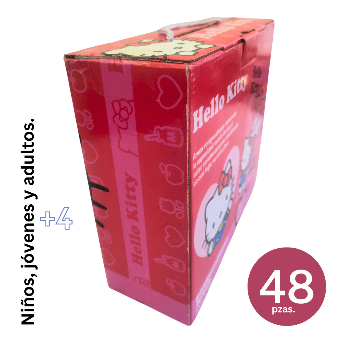 Juego de Mesa Rompecabezas Jumbo 48 Pzas | Diversos Personajes | 70x50cm | Hello Kitty 01