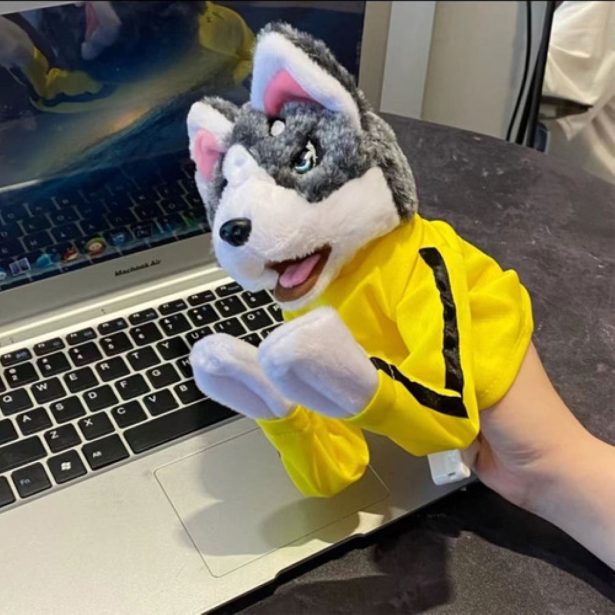 Perro Boxeador De Juguete,muñecos Interactivos Con Sonido Amarillo