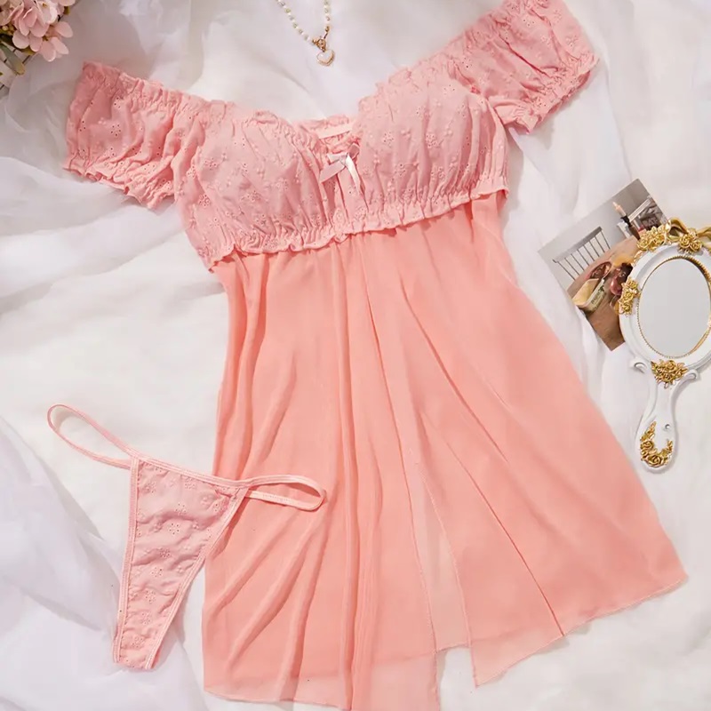 Babydoll semitransparente lenceria para dormir