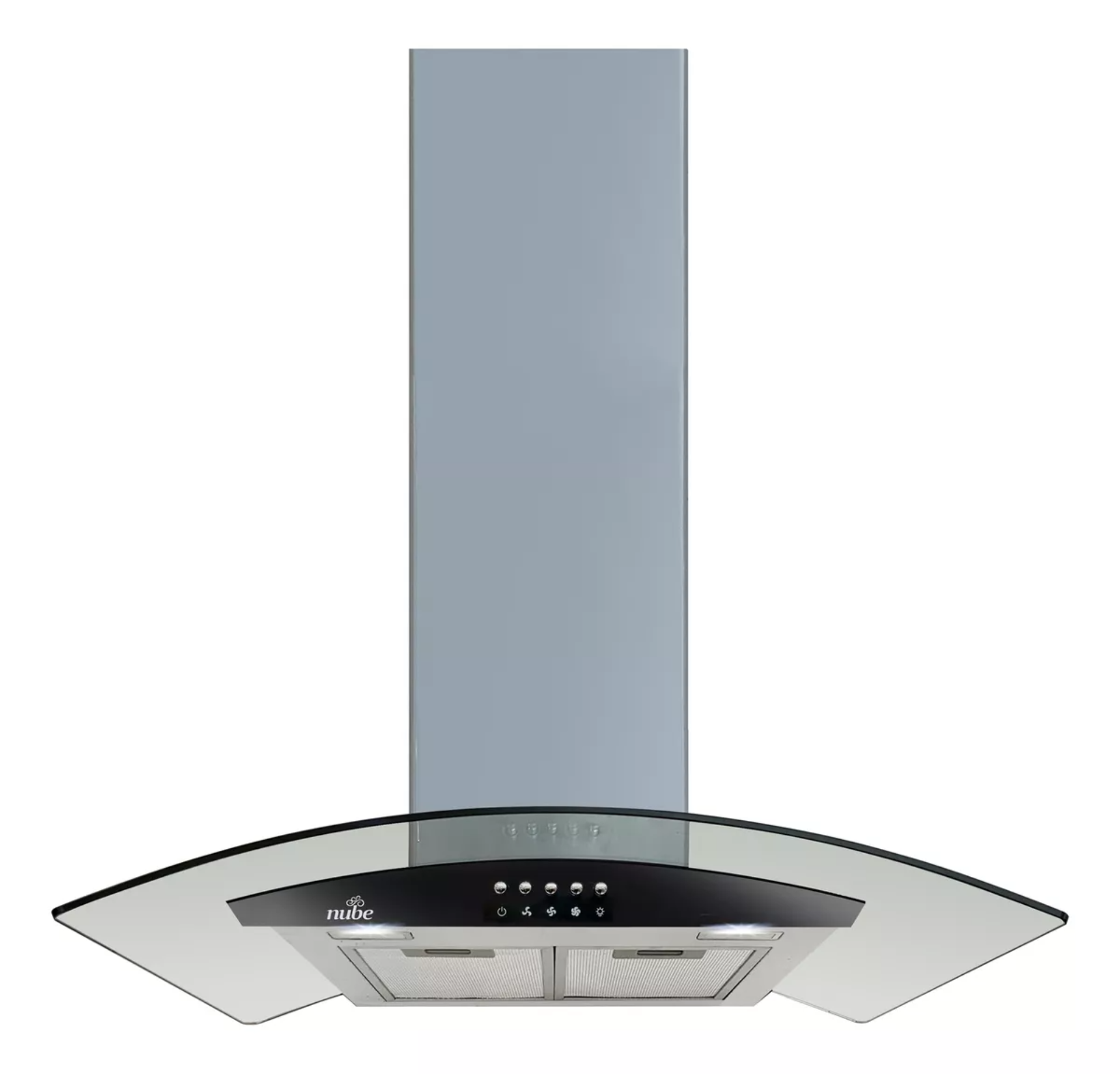 Campana Extractora De Cocina Pared 90cm Cristal Temp Nube