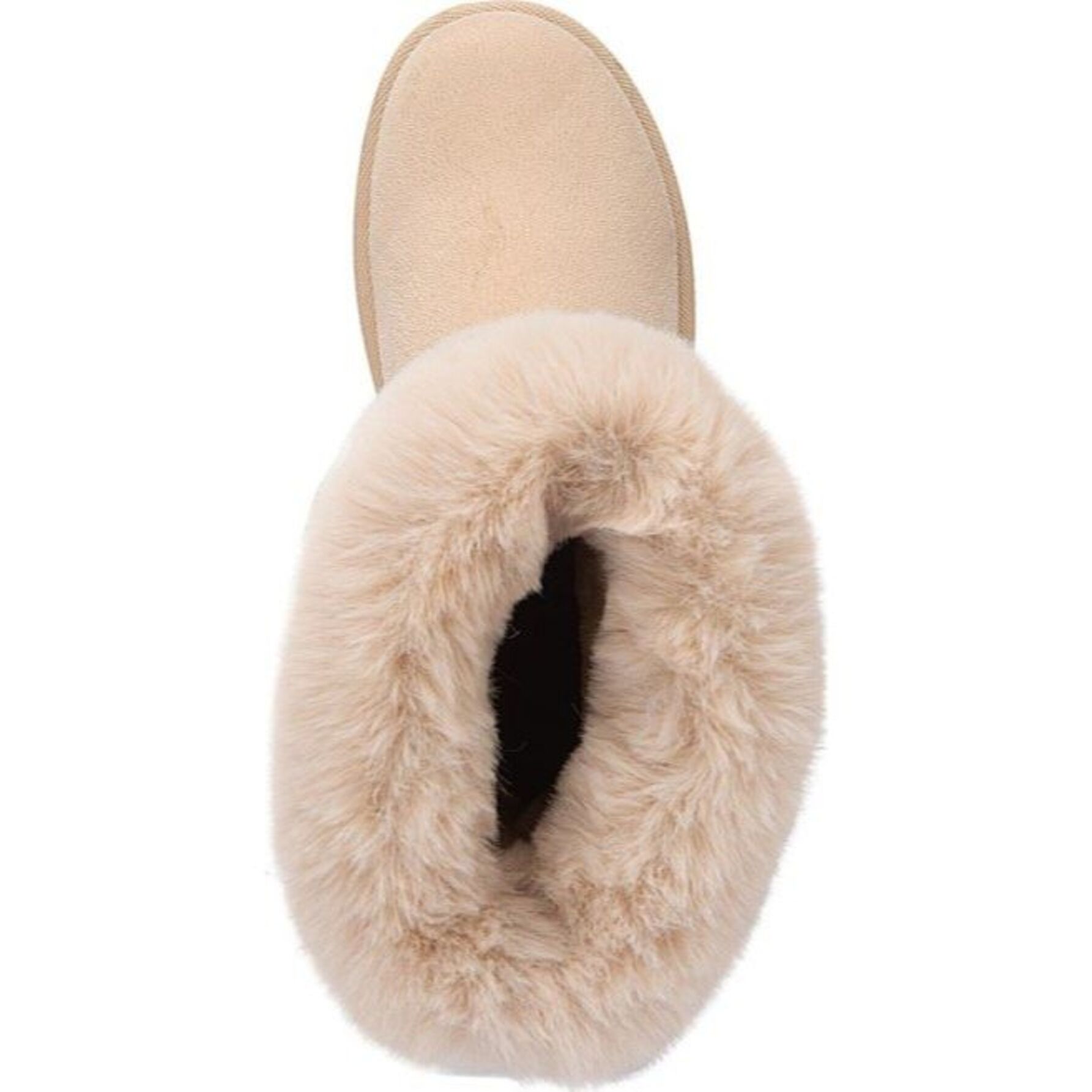 Bota para mujer, de tipo invernal, con peluche, marca PBPS, color beige 1141879