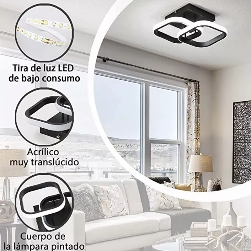 Lámpara De Techo Decorativas Led Para Baño Moderna Colgante