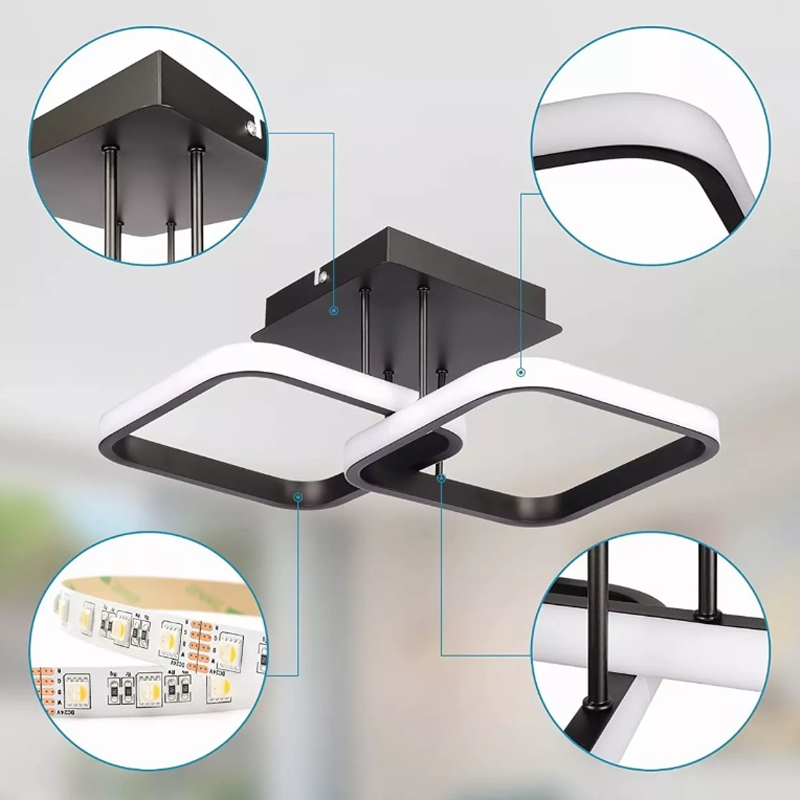 Lámpara De Techo Decorativas Led Para Baño Moderna Colgante