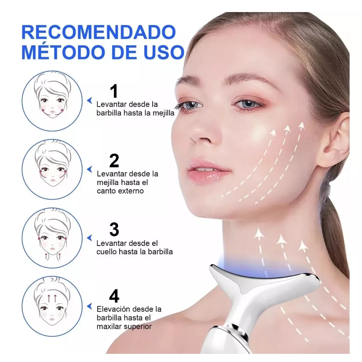 Masajeador Reductor De Papada Facial Antiarrugas De Belleza
