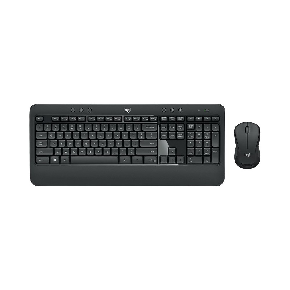 Kit de Teclado y Mouse Logitech MK540 Advance, RF Inalámbrico, USB, Negro/Blanco (Español)