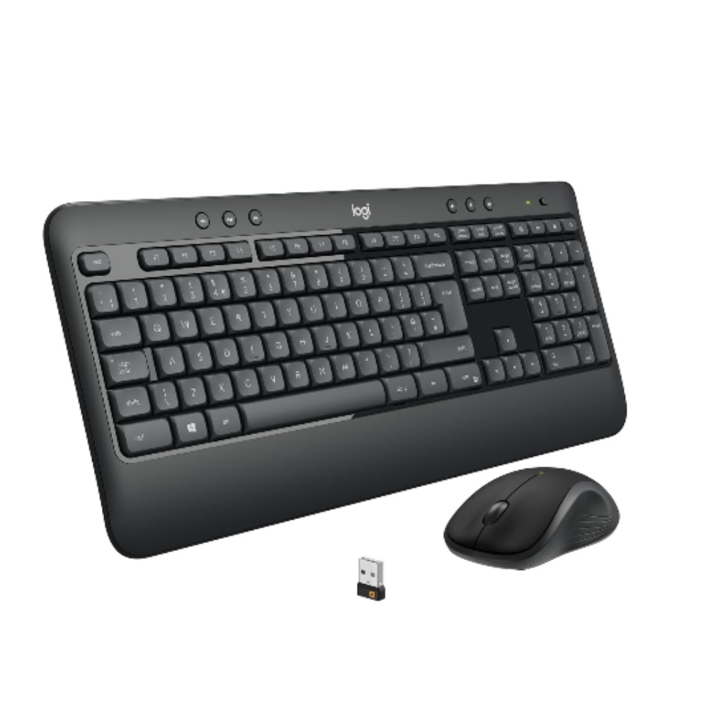 Kit de Teclado y Mouse Logitech MK540 Advance, RF Inalámbrico, USB, Negro/Blanco (Español)