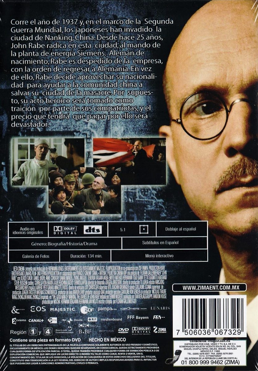 Sonata Para Un Hombre Bueno John Rabe Pelicula Dvd.