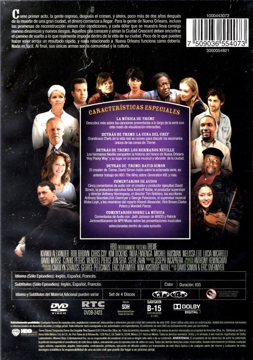 Treme Tercera Temporada Serie Dvd