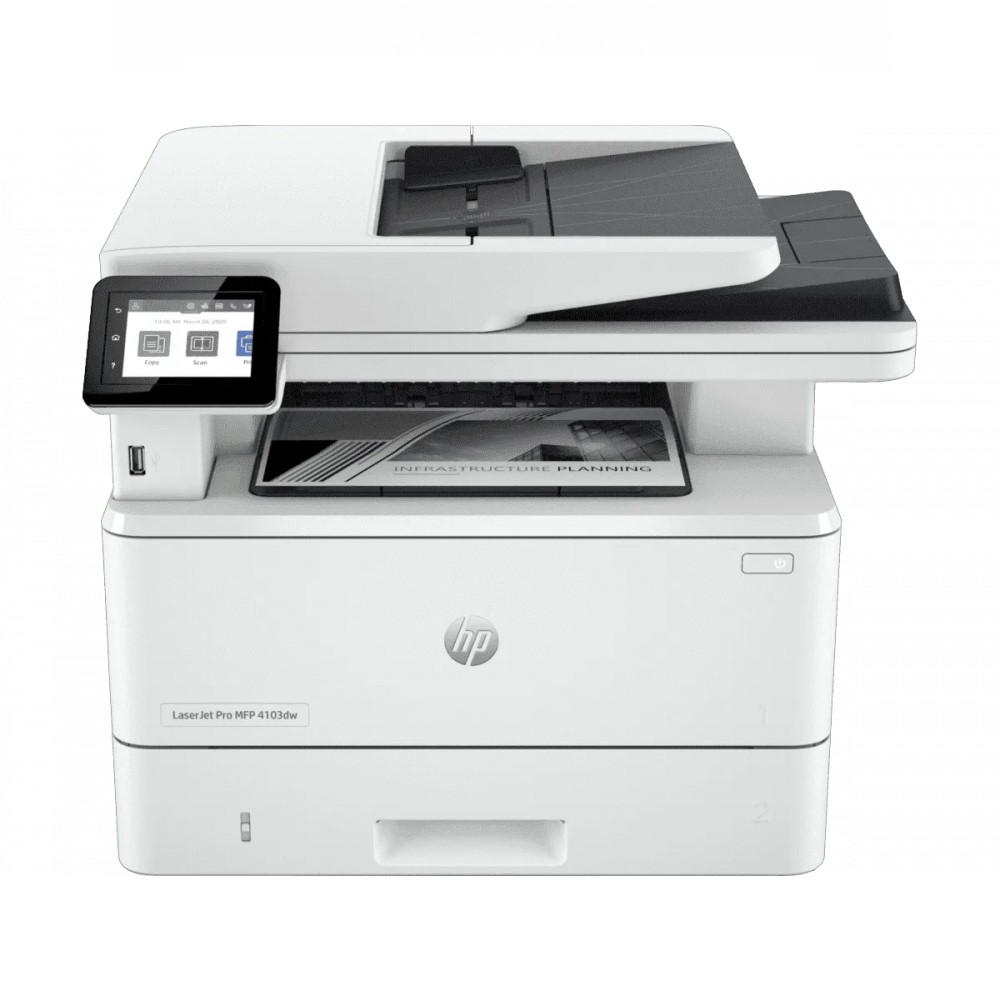 Multifuncional HP LaserJet Pro MFP 4103dw, Blanco y Negro, Láser, Print/Scan/Copy.