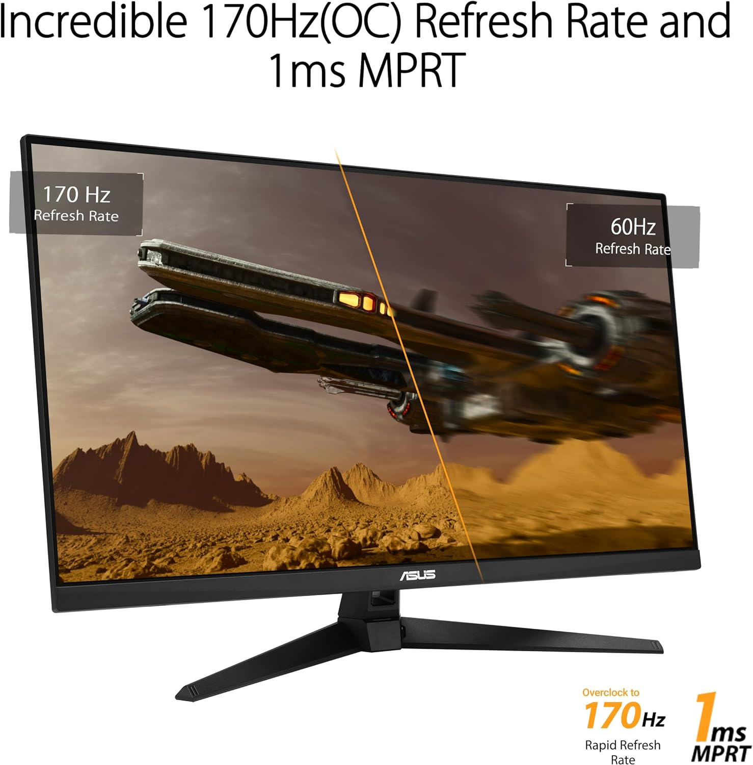  MONITOR ASUS VG328QA1A 32" TUF GAMING 1MS 170HZ FULL HD FREESYNC HDMI DP