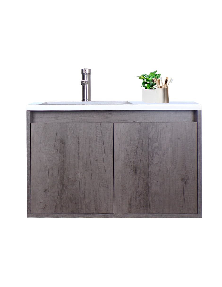 Gabinete De Baño RODRIGO Con Lavabo Y Llave Minimalista.