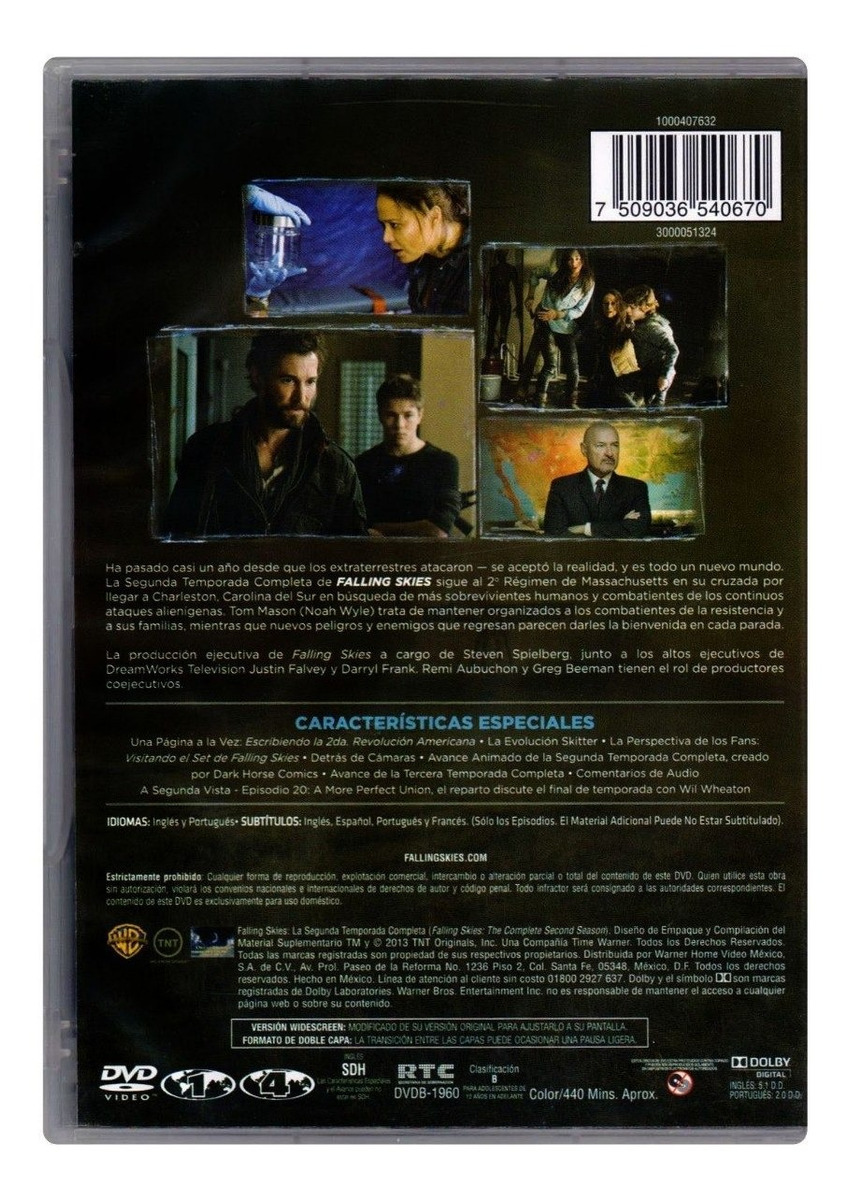 Falling Skies Segunda Temporada 2 Dos Serie Dvd