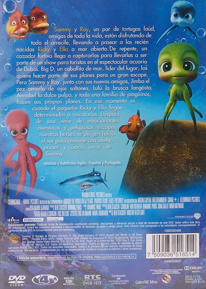 Sammy 2 Dos Escape Al Paraiso Pelicula Dvd