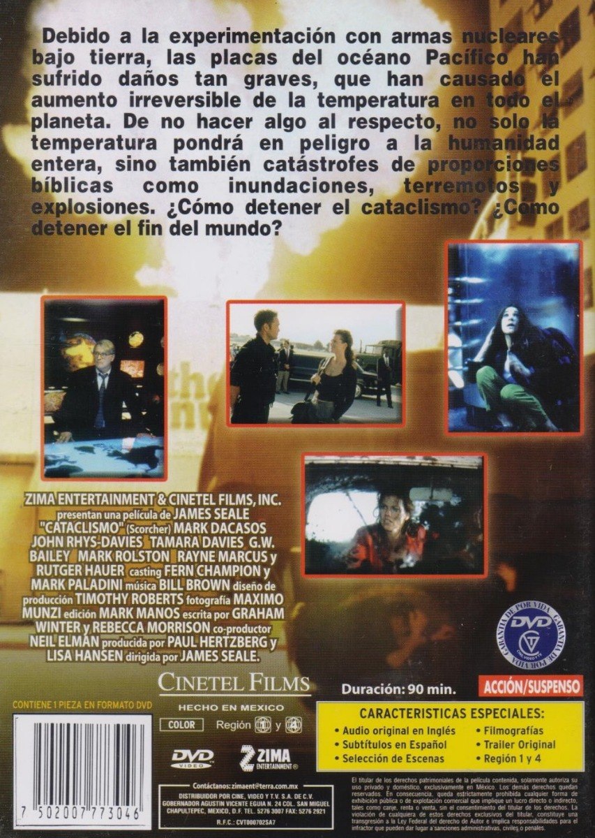 Cataclismo Scorcher Mark Dacascos Pelicula Dvd