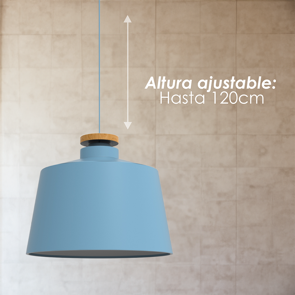 Lámpara Colgante Ilios Innova 125g Color Azul