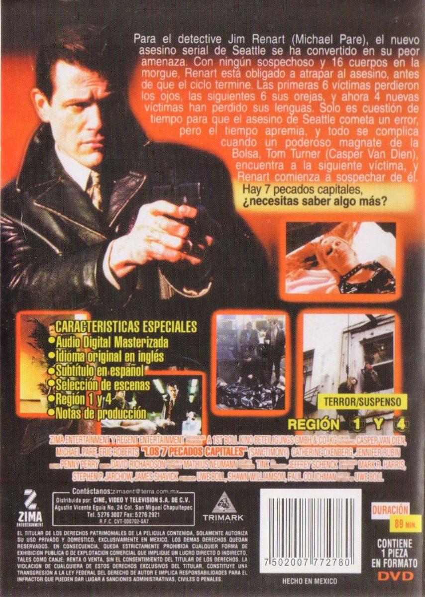 Los Siete Pecados Capitales Sanctimony Uwe Boll Pelicula Dvd