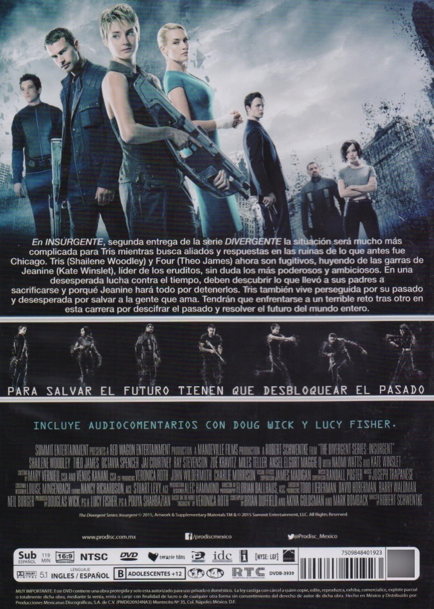 Insurgente Pelicula Dvd Nuevo Coleccion Español