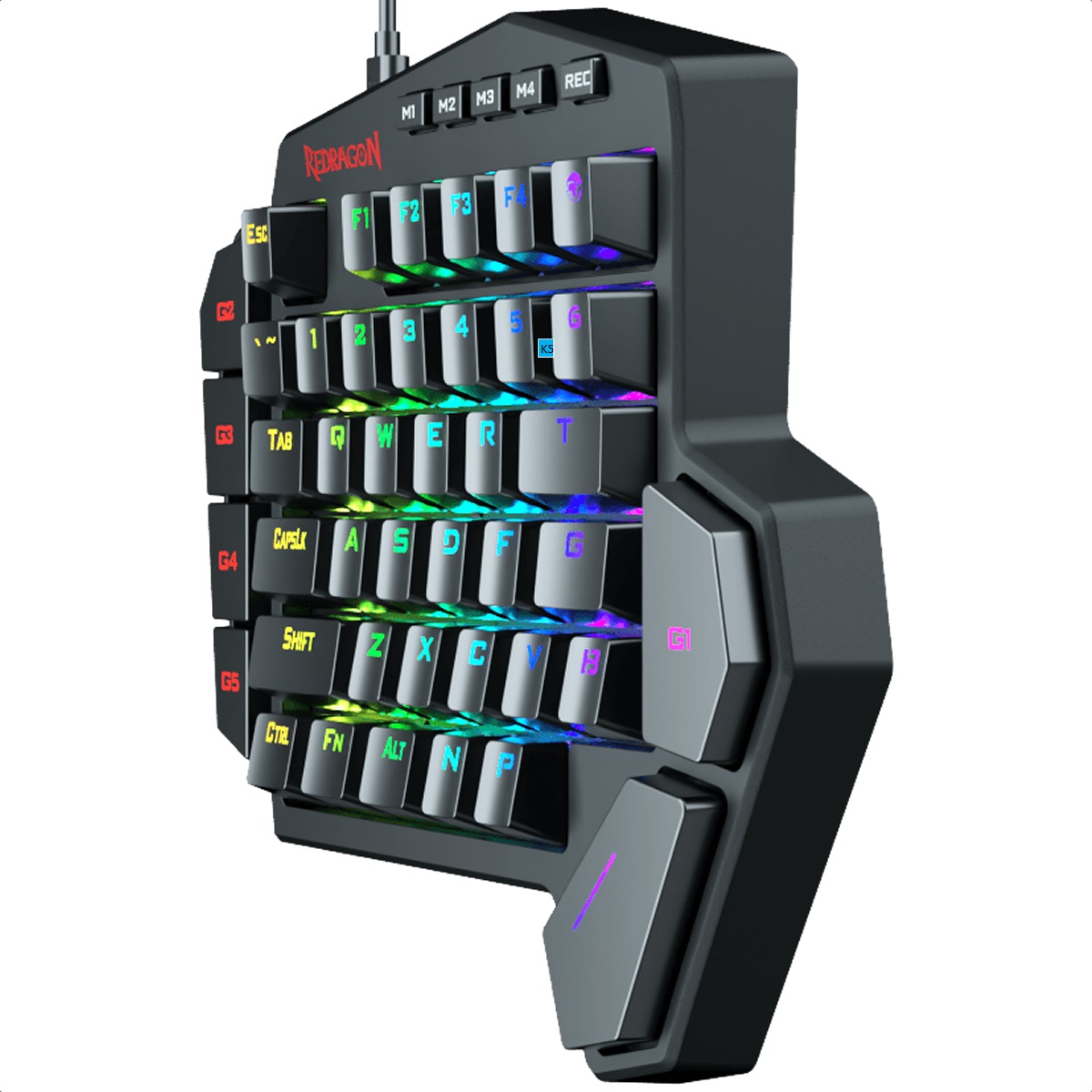 Teclado Redragon Diti K585RGB Mecanico Switch Brown Gaming Ingles
