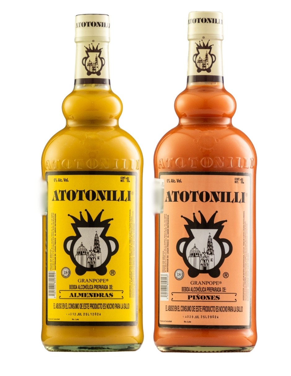 Duo Pack Rompope Atotonilli Almendras y Piñones 1000 ml