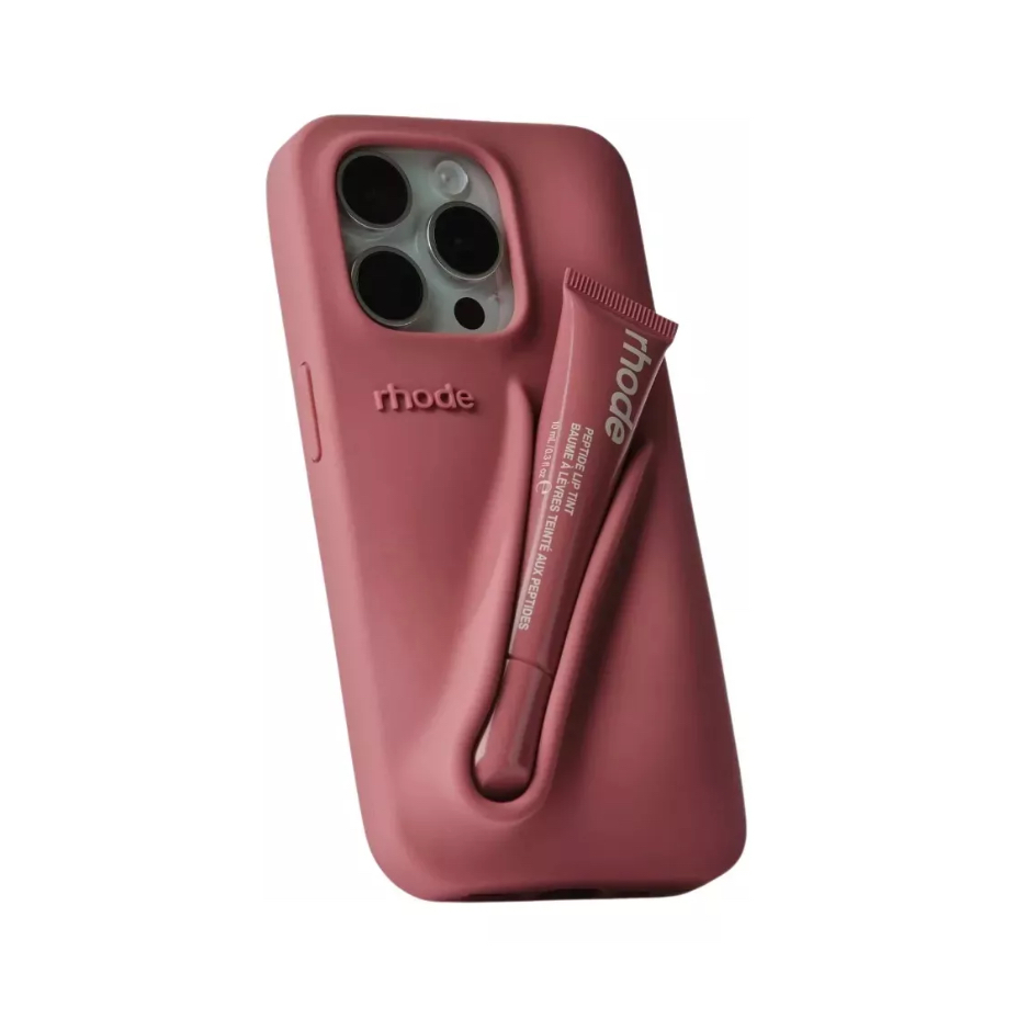 Funda Rhode Hailey Bieber Para iPhone Con Labial, Logo Y Caja