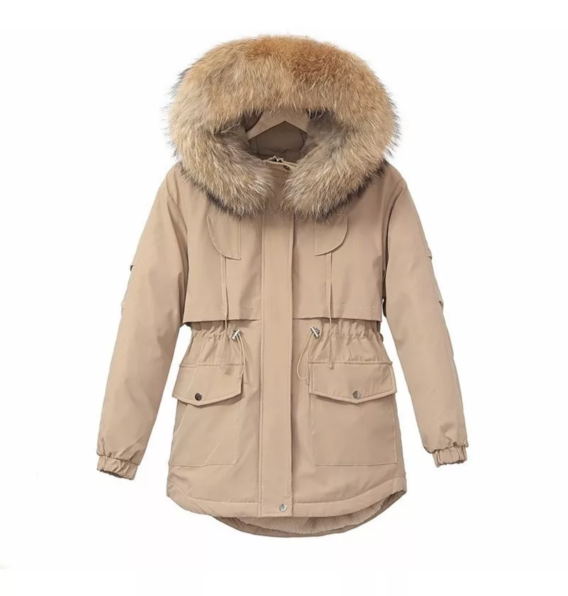 Abrigo De Invierno Para Mujer Abrigo Con Capucha De Felpa.