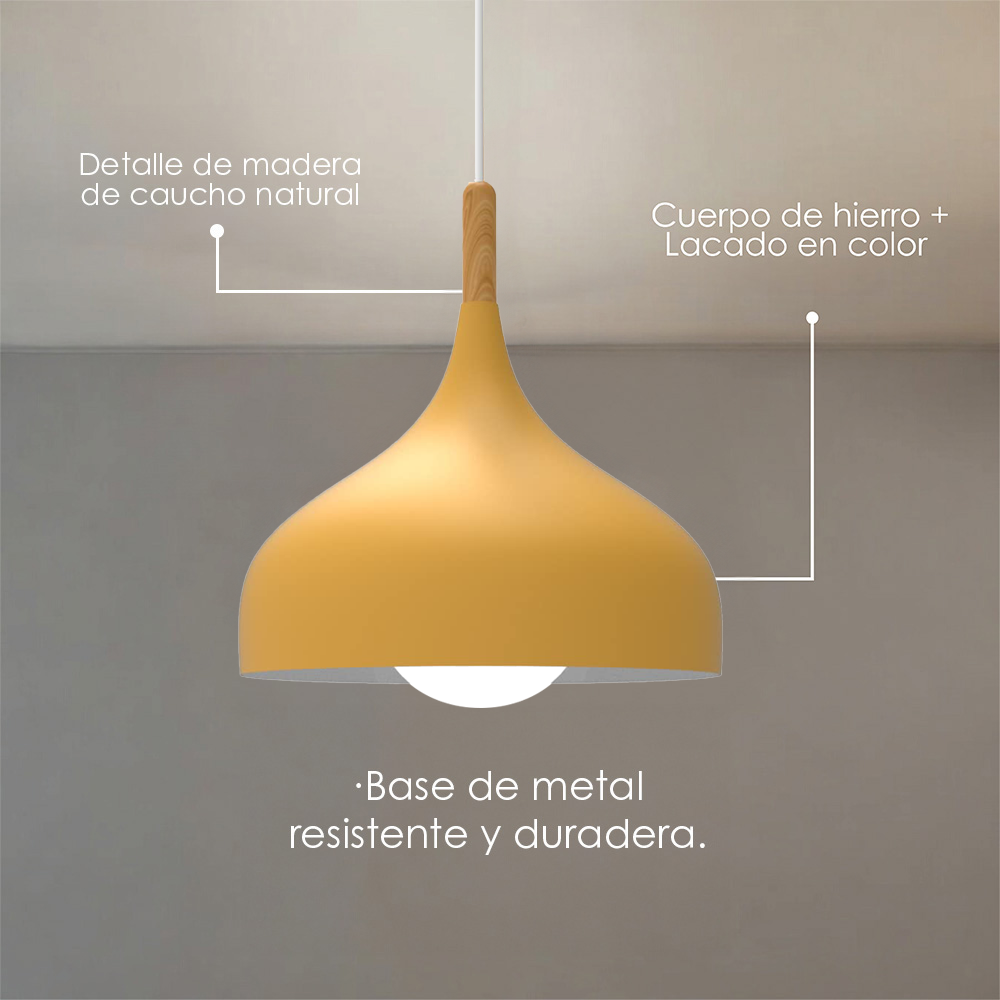 Lámpara Colgante F Ilios Innova Colgante Color Amarillo