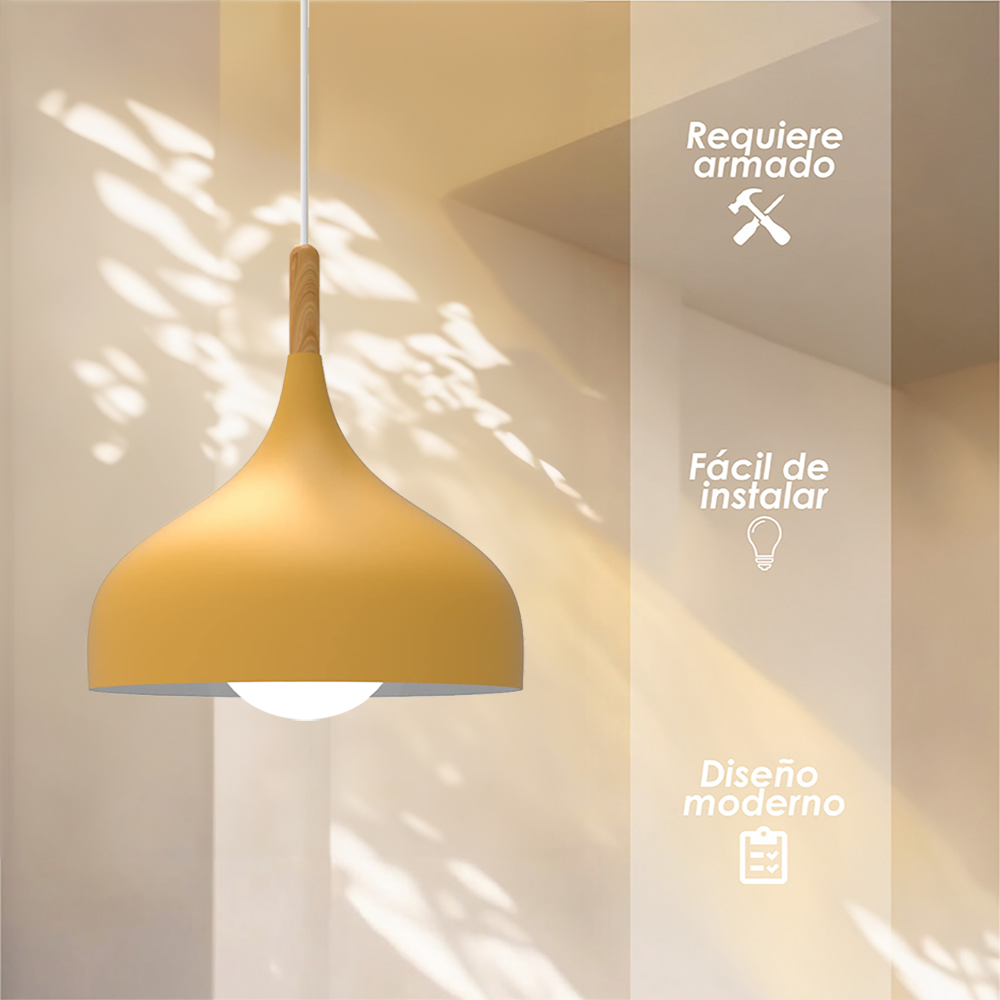 Lámpara Colgante F Ilios Innova Colgante Color Amarillo
