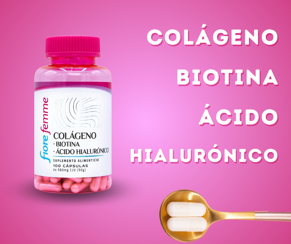 Juveternal Fiore Femme Colágeno Biotina 100 Cápsulas