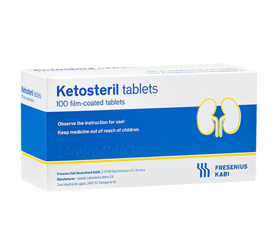 Fresenius Kabi - Ketosteril - 100 Tabs - 630 Mg - Sin Sabor