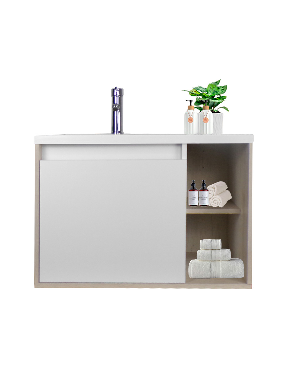 Gabinete De Baño CARLO Con Lavabo Y Llave Minimalista