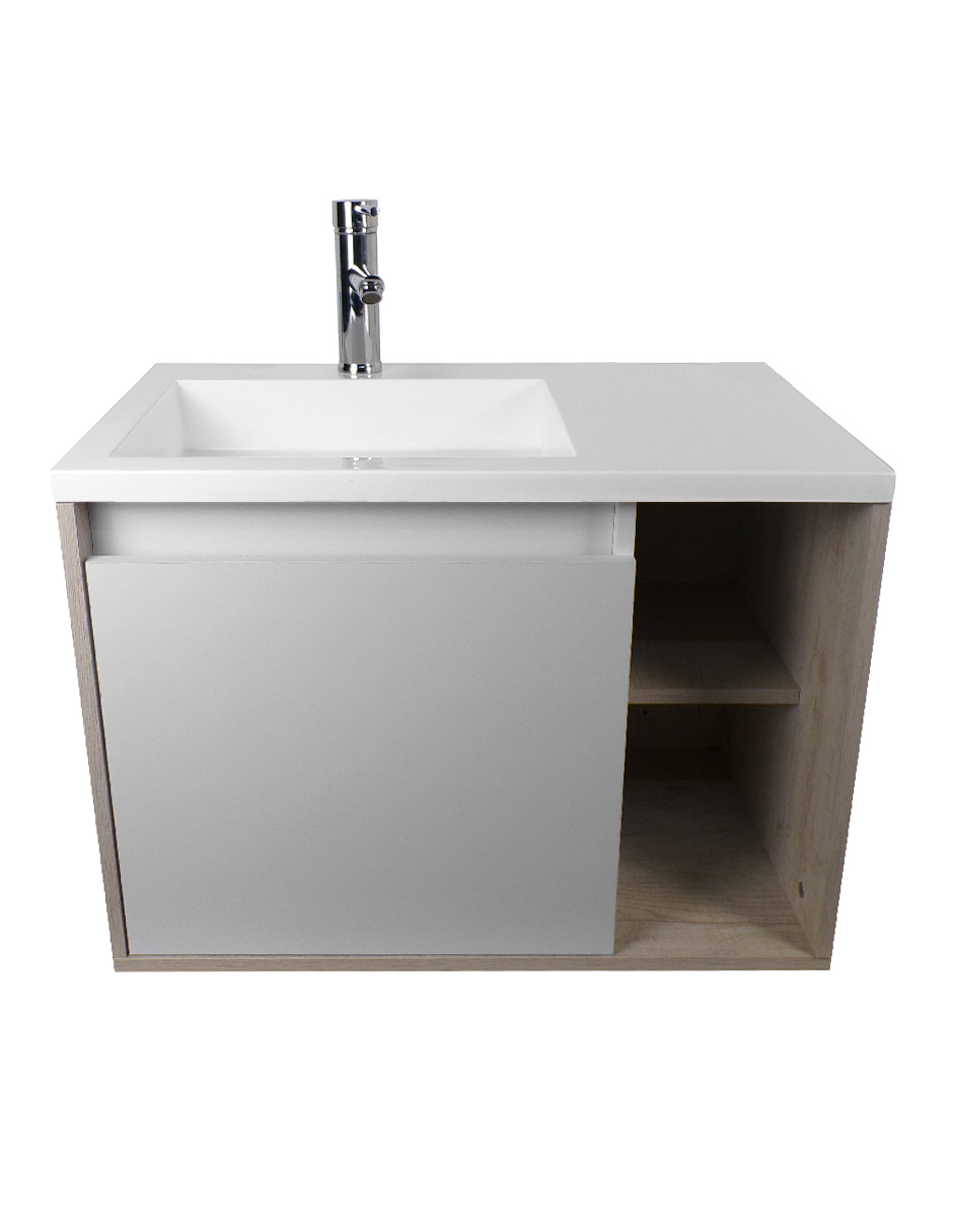 Gabinete De Baño CARLO Con Lavabo Y Llave Minimalista