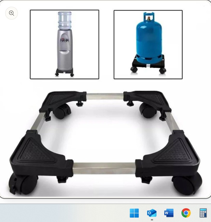 Soporte Base Móvil Con Ruedas Ajustable Tanque Gas Garrafon