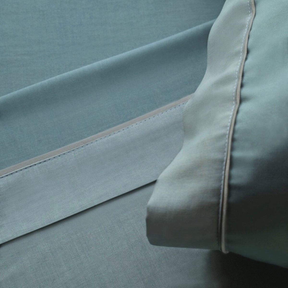 Juego de Sábanas Tencel - Fibra de Eucalipto Ultra-fresco y Ultra-suave - Tamaño Individual - Color Verde Místico