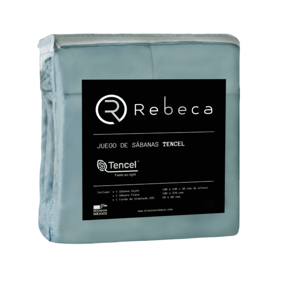 Juego de Sábanas Tencel - Fibra de Eucalipto Ultra-fresco y Ultra-suave - Tamaño Individual - Color Verde Místico