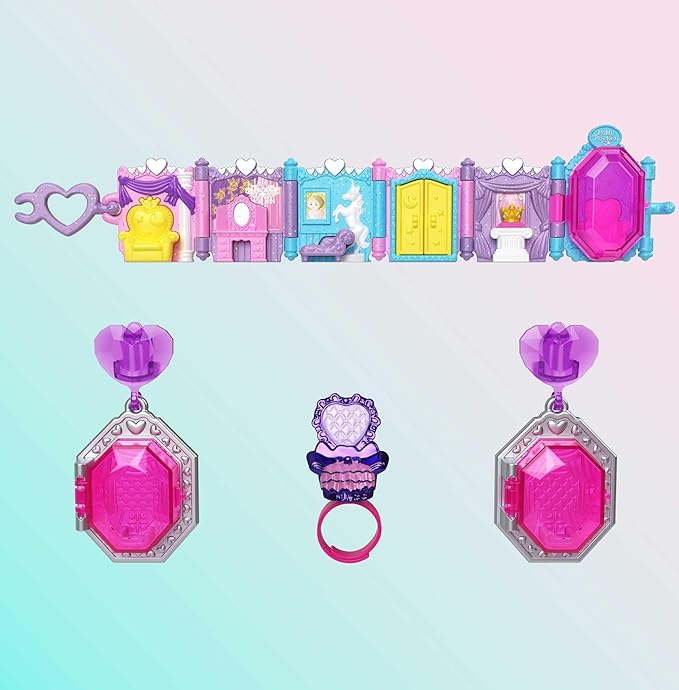 Set Polly Pocket Keepsake Collection Joyeria Royal Ball Jewelry Set 