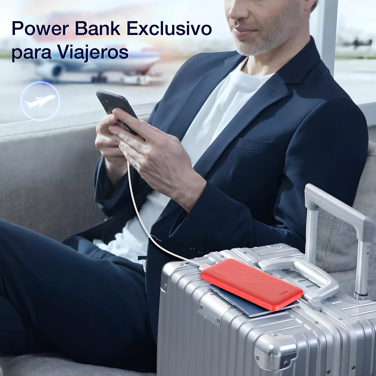 Power Bank 10000mah Bateria Portatil 2.1a Y 20cm