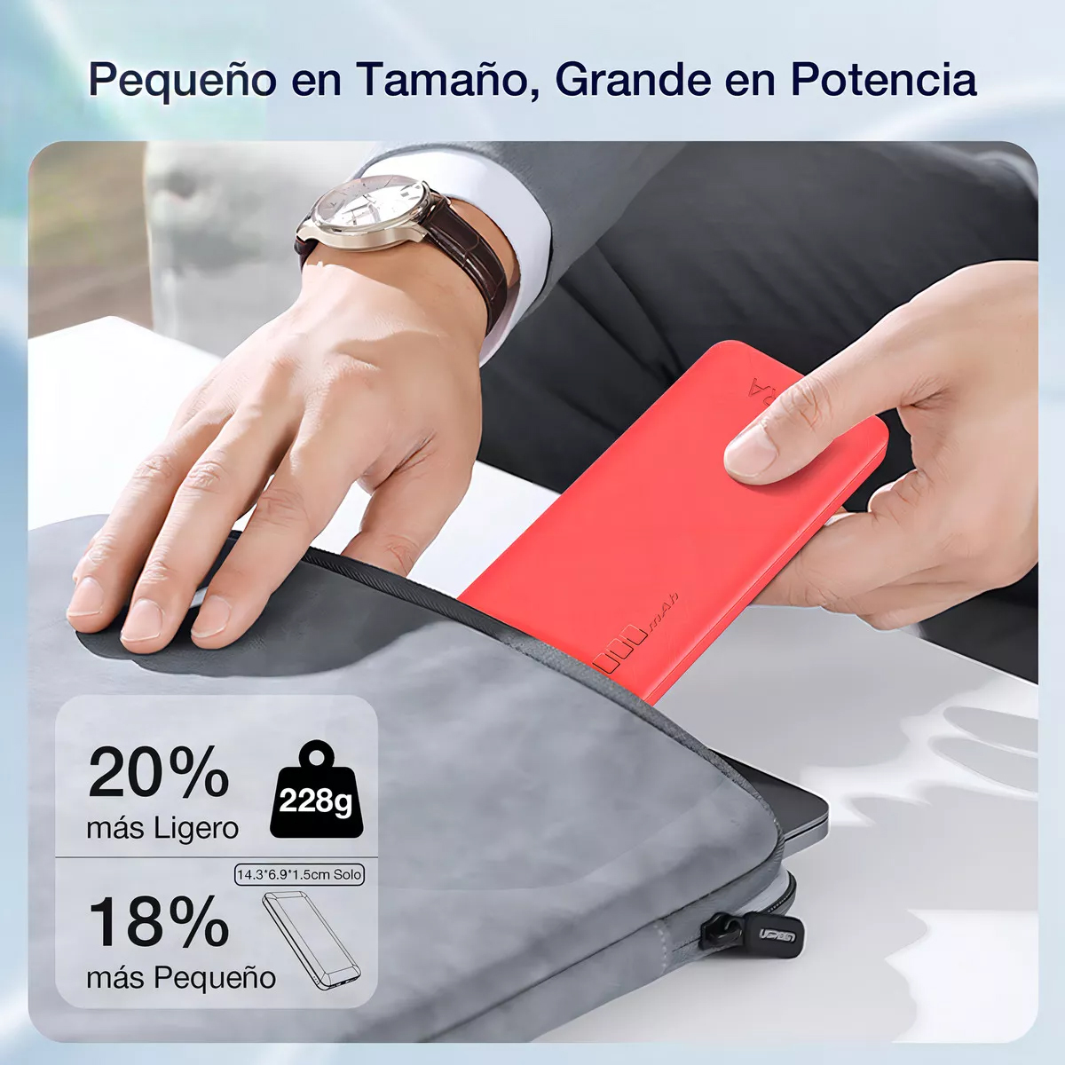 Power Bank 10000mah Bateria Portatil 2.1a Y 20cm