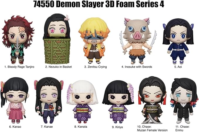 1 Llavero Monogram Demon Slayer Series 4 Licencia Oficial Personajes 3D