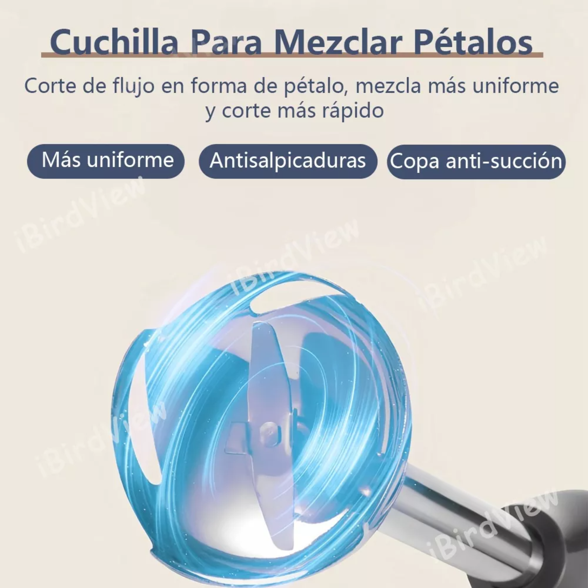 Licuadora De Inmersión Manual Multifuncional 4 En 1 1000w