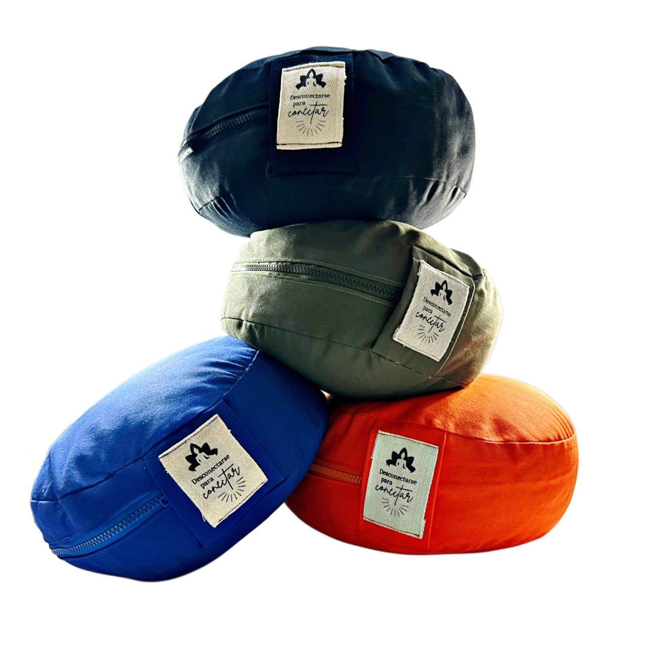 Cojin Zafu Artesanal Multiusos Perfecto para Yoga y Meditacion Varios Colores