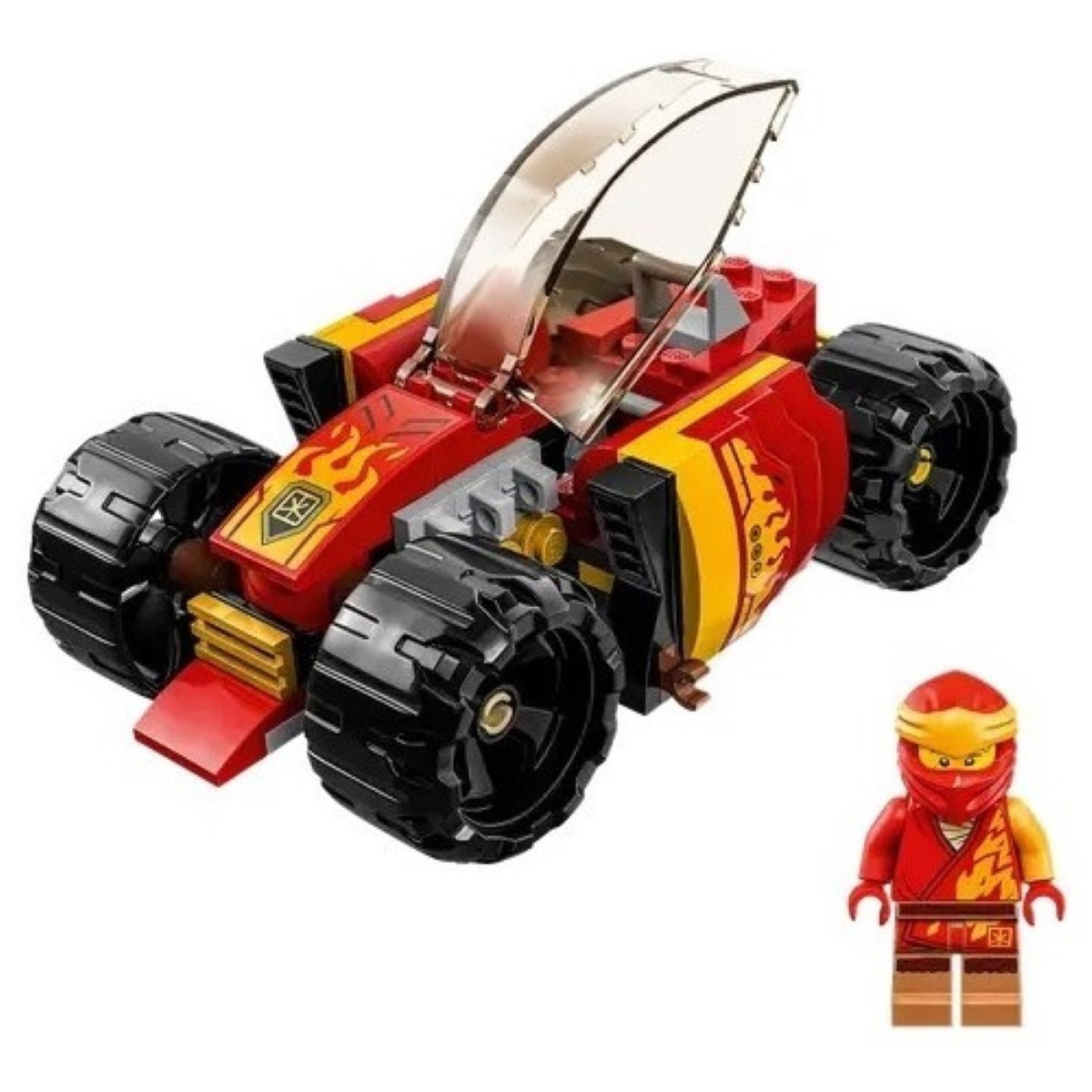 Kit Ninjago Coche De Carreras Ninja Evo De Kai 3+ rojo