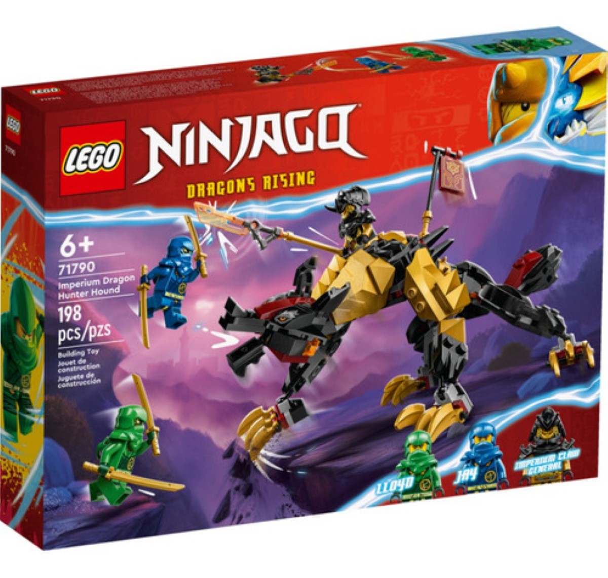 Kit Lego Ninjago Sabueso Cazadragones De Imperium 3+ Cantidad de piezas 198