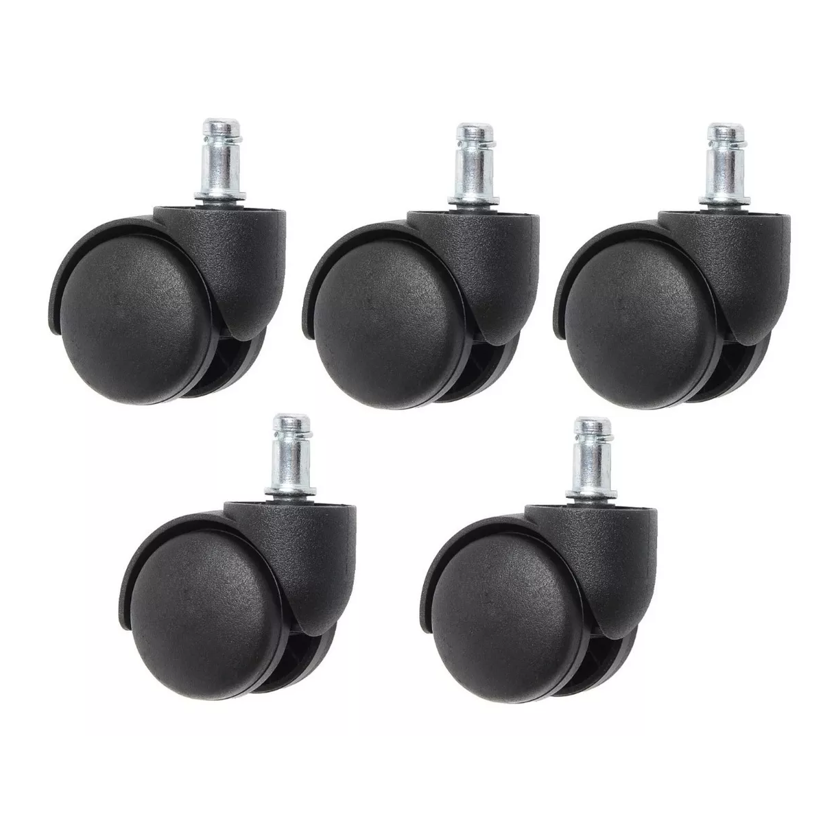 5 Ruedas Rodaja De Plástico Para Silla Secretarial Oficina