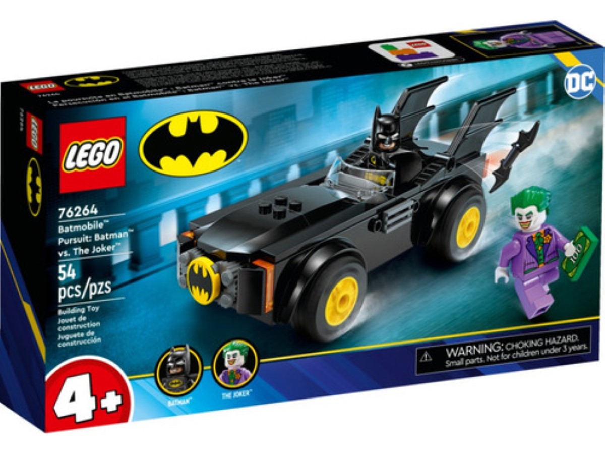 Super Heroes 76264 Persecución En Batmobile 54 Pz negro