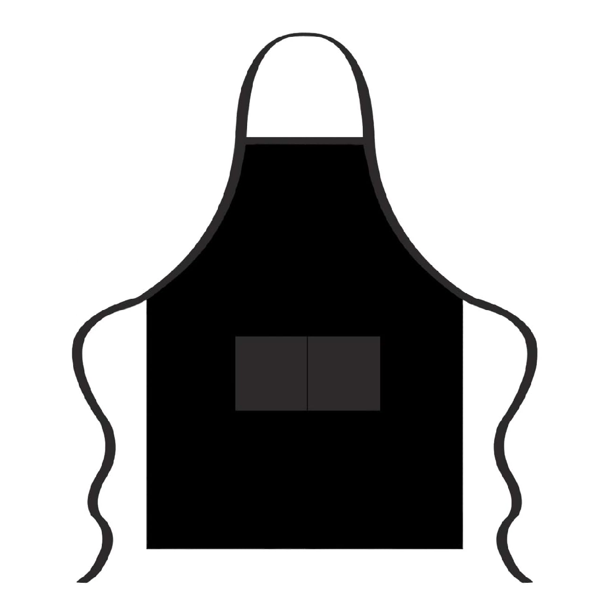 10 Pzs Mandil Delantal Para Chef Meseros Barbería Pintores Negro