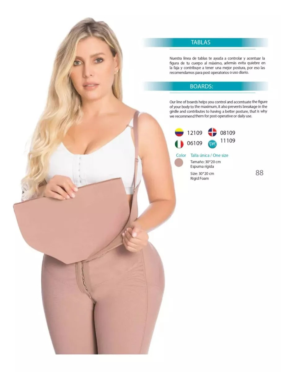 Faja Tabla Abdominal Ancha 30x20 Colombiana 100% Original