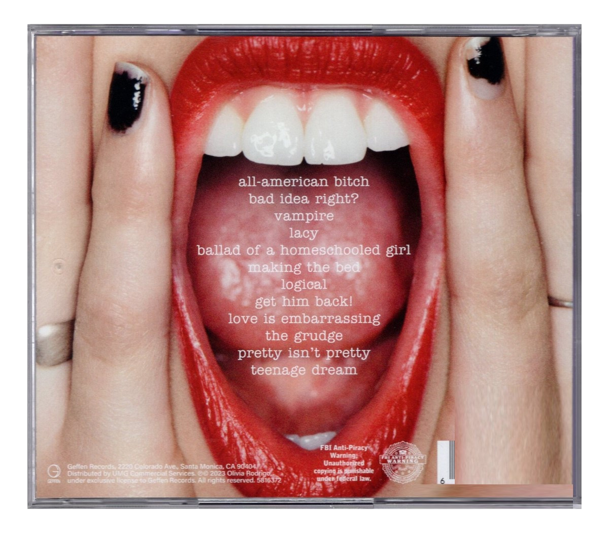 Olivia Rodrigo Guts Disco Cd
