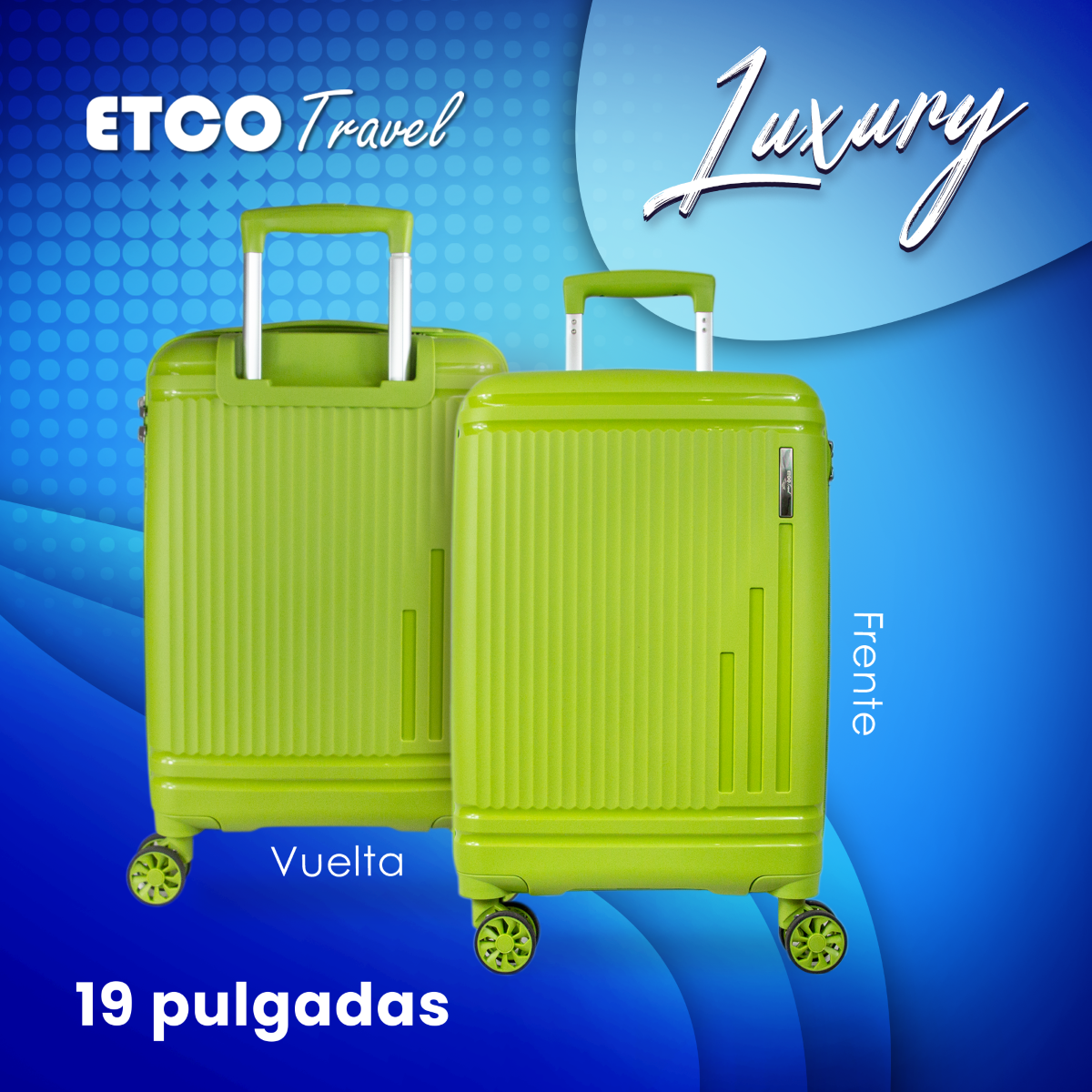 Maleta De Mano Luxury Carry On 10kg Equipaje De Viaje Avion Cabina Seguridad Tsa Etco